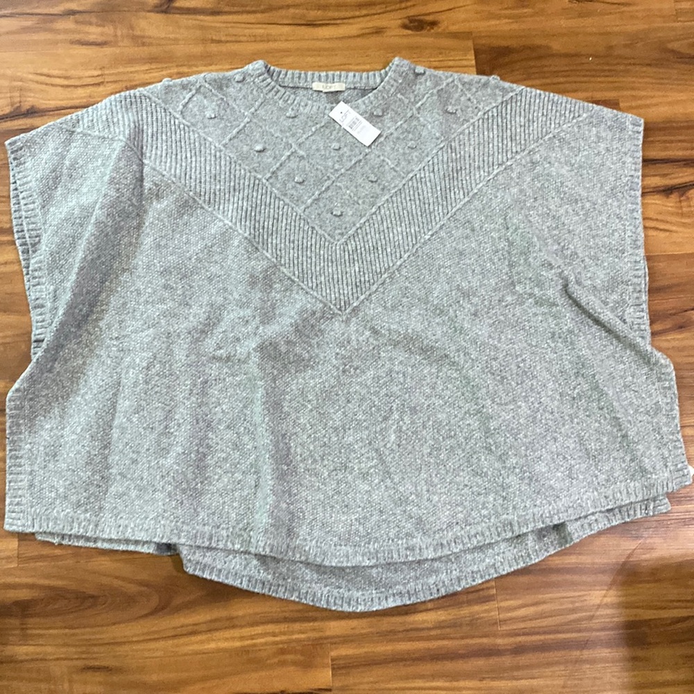 Grey poncho